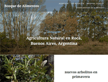 Tablet Screenshot of bosquedealimentos.org